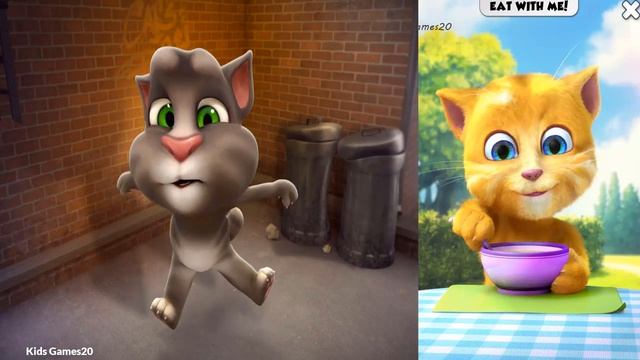 My Talking Tom Cat VS Talking Ginger 2 | Gameplay / Kids Videos For Kids Cartoons