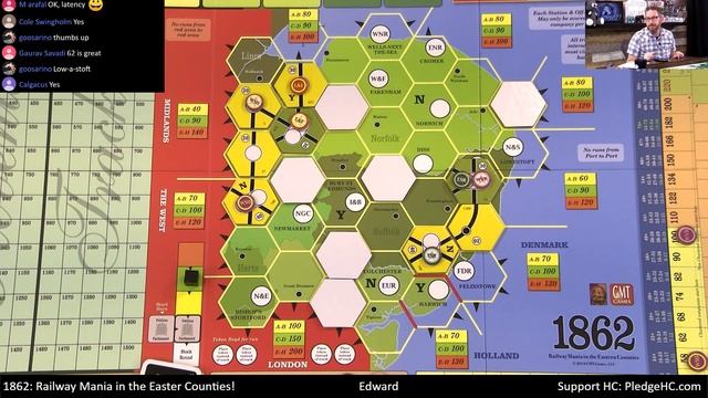 1862: Railway Mania in the E.C. Solo Teaching, Play-through, & Round table by Heavy Cardboard смотреть онлайн