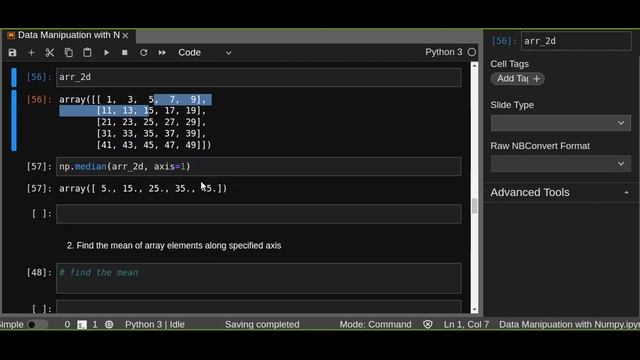 Data Manipulation with Numpy : Mean/Median/Average in Numpy Array | Statistics I смотреть онлайн
