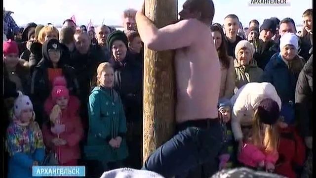 В Архангельске народные масленичные гулянья собрали тысячи горожан смотреть онлайн