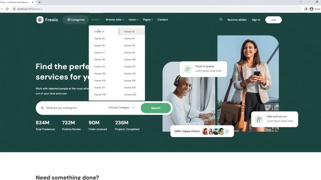 How to Setup Freeio - Freelance Marketplace NextJS 13 App Directory Template смотреть онлайн