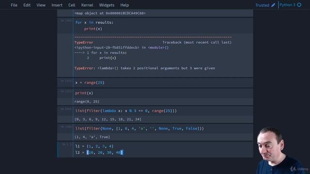 5.12 - Map, Filter, Zip and List Comprehensions in Python || Coding смотреть онлайн