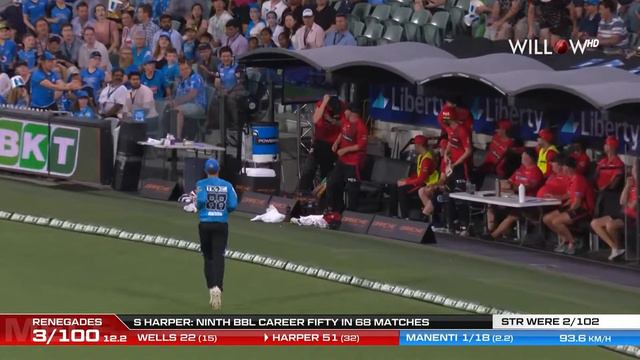 Sam Harper 63 runs vs Adelaide Strikers| 36th Match - Adelaide Strikers vs Melbourne Renegades смотреть онлайн