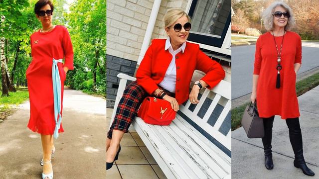 КАК НОСИТЬ КРАСНЫЙ ЦВЕТ ЖЕНЩИНАМ 50+55+ 60+ 💖 СТИЛЬНЫЕ И ЭКСТРАВАГАНТНЫЕ ОБРАЗЫ ВЕСНА-ЛЕТО смотреть онлайн