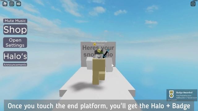 Time Trial How To Get Snow Halo + Secret room 11! Badge смотреть онлайн