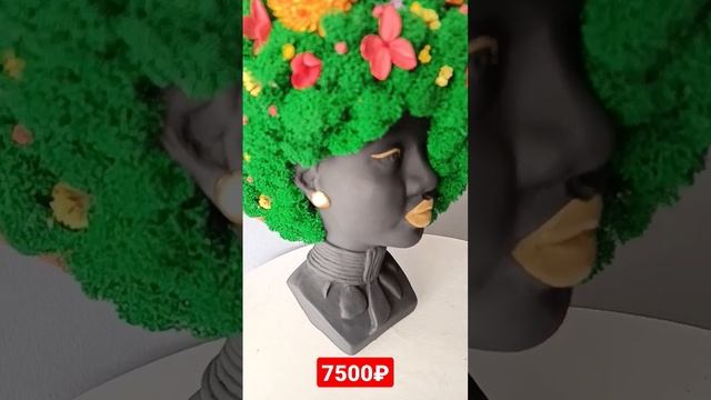 Африканка Весна Гипс Сухоцветы Мох Ягель смотреть онлайн