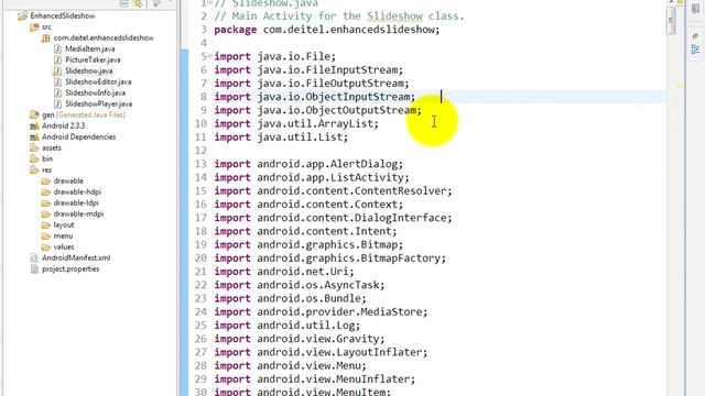 lesson13 08 Slideshow java package statement, import statement смотреть онлайн