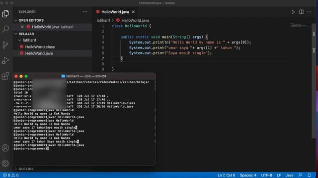 Java Basic - Bermain Dengan Parameter (String[ ] args) #Java Basic ep2 смотреть онлайн