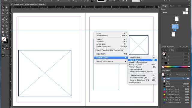 Managing Guides in InDesign смотреть онлайн