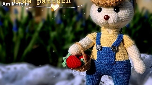 Амигуруми: схема Зайчик Ушанчик. Игрушки вязаные крючком - Free crochet patterns. смотреть онлайн
