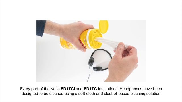 How to clean the Koss ED1TC Institutional Headphones смотреть онлайн