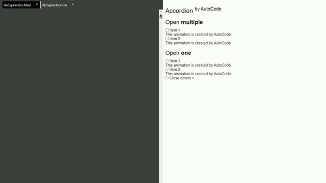 Accordion || Open Multiple || Open one || HTML and CSS Animation смотреть онлайн