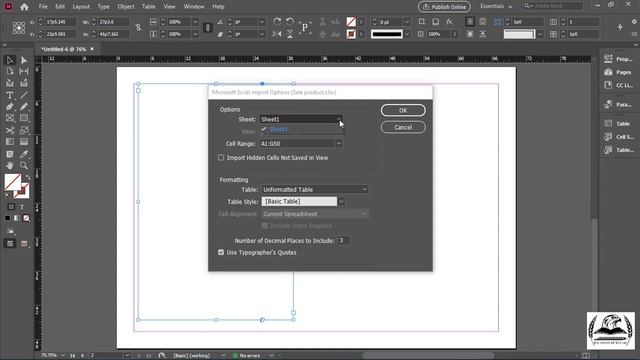 Import Microsoft Excel File or Table Data into Adobe InDesign | InDesign in Urdu & Hindi смотреть онлайн