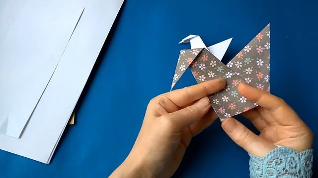 Голодный птенец просит есть,как сделать птенца из бумаги оригами смотреть онлайн