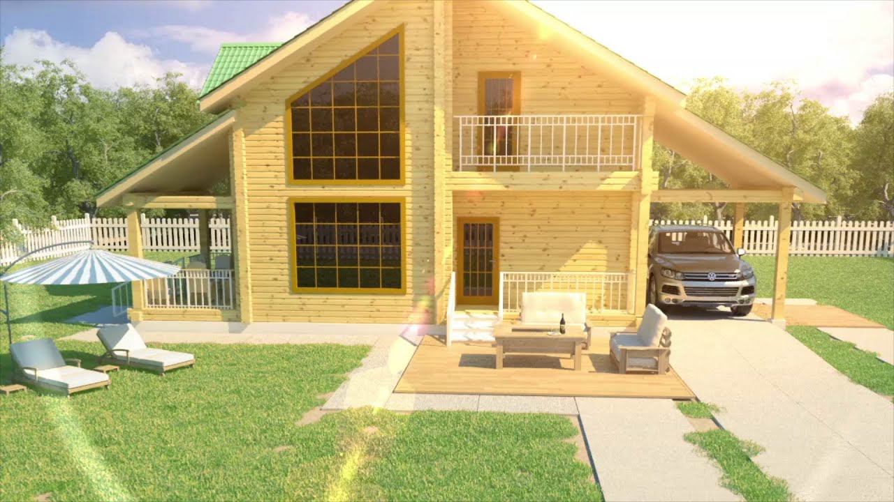 Стоимость 3d визуализации экстерьера для строительной компании HOLZBALKEN. смотреть онлайн