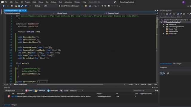 C/C++ Easy Solution: LNK1168 cannot open filename.exe for writing... смотреть онлайн