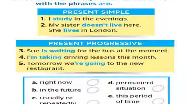 present Simple Vs present progressive смотреть онлайн