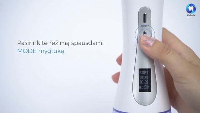 Kaip naudoti bevielių irigatorių WESMILE su OLED ekranu? смотреть онлайн