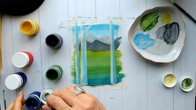 Берёза Как нарисовать берёзу просто смотреть онлайн