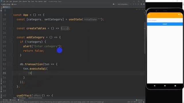 React native SQLite storage tutorial смотреть онлайн