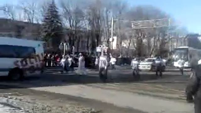 Эстафета Олимпийского огня в Майкопе смотреть онлайн