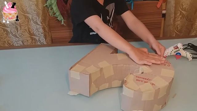 Наша цифра 2 Илюшке! ОБЪЕМНАЯ Цифра ДВА из КАРТОНА и БУМАГИ гофробумаги на День Рождения Мальчику смотреть онлайн