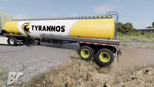 Trucks vs Potholes BeamNG.drive | Beamng Crashes TV смотреть онлайн