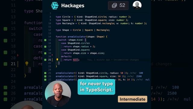 ✨ Spot the bug! The never type is a great tool to know in TypeScript (#shortips) смотреть онлайн
