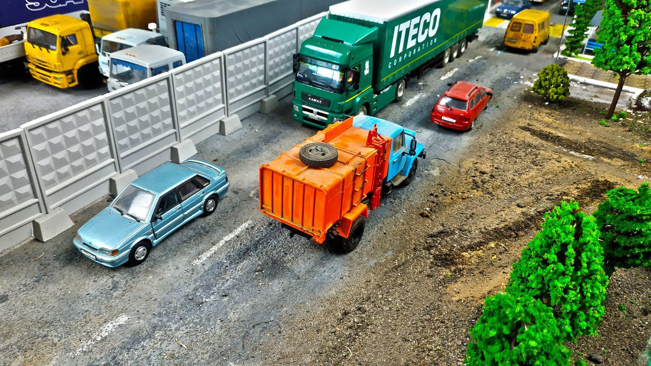 Как сделать НАСТОЯЩУЮ ДОРОГУ на макете! Про машинки.