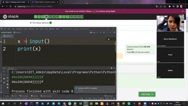 Команды print и input | Python #1