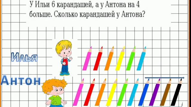 Математика. Задачи на увеличение числа на несколько единиц смотреть онлайн