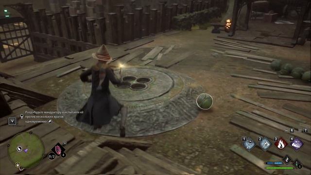Hogwarts Legacy испытание Мерлина в лагере гоблинов где брали повозки, долина Хогвартса смотреть онлайн