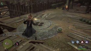 Hogwarts Legacy испытание Мерлина в лагере гоблинов где брали повозки, долина Хогвартса