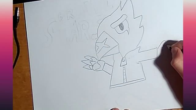 как нарисовать ворана из brawl stars легко!!! смотреть онлайн