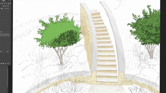 Garden Design Timelapse Sketch Revealed смотреть онлайн