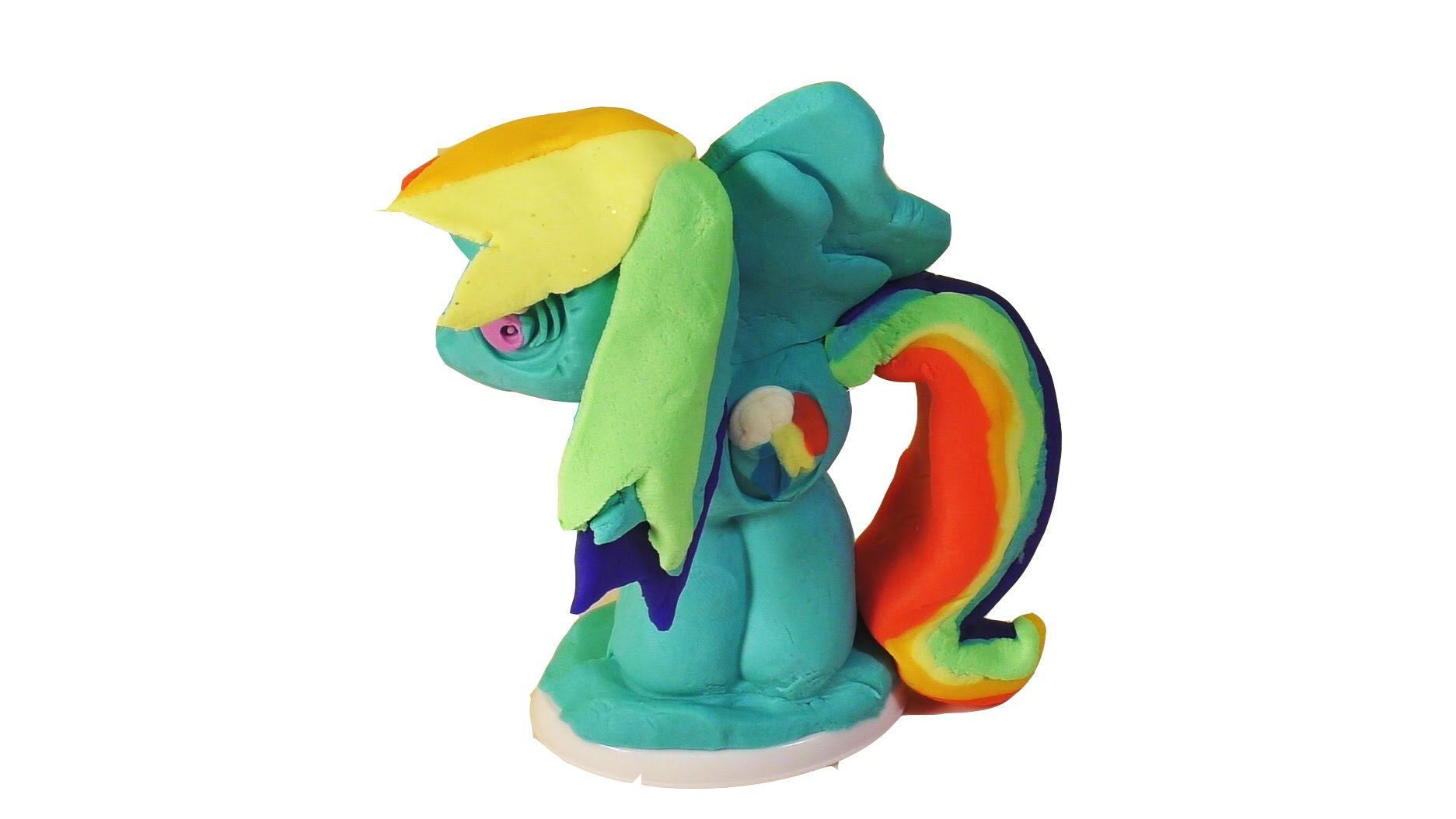 ✿ Рейнбоу Деш из пластилина Плей До My little pony Мой Маленький Пони Дружба это чудо Rainbow Dash смотреть онлайн