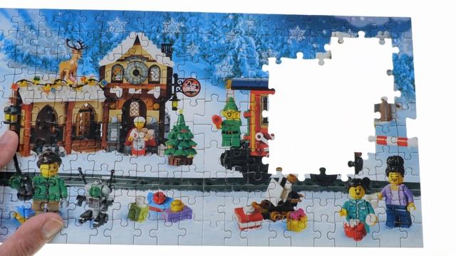 LEGO Christmas Train Puzzle Speed Build смотреть онлайн