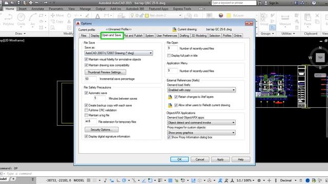 Cách tắt bỏ đuôi bak trong AUTOCAD.avi смотреть онлайн