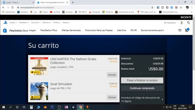 GRATIS UNCHARTED Y GOAT SIMULATOR PARA PLAYSTATION con la suscripción de PS PLUS смотреть онлайн