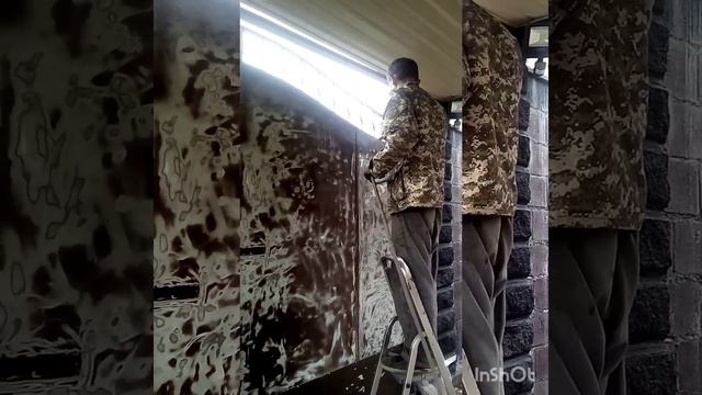 Покраска ворот. Стиль 'Евростандарт' смотреть онлайн