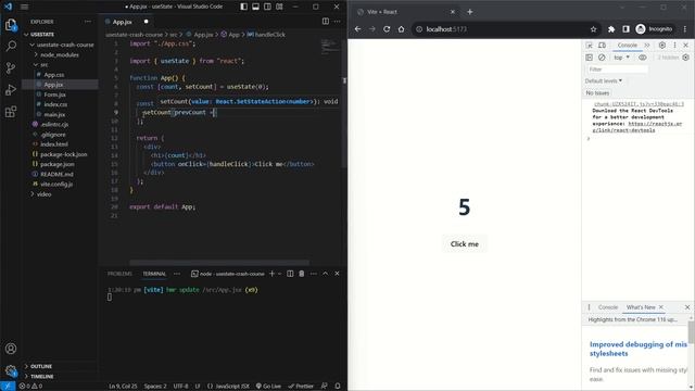 Learn useState in 10 Minutes | Beginners React Hooks Tutorial смотреть онлайн