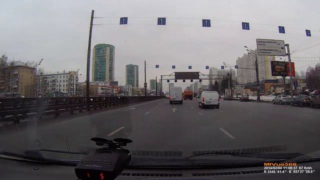 Тест DVR Mio MiVue 568 с GPS и базой камер. Радар-детектор VS GPS оповещение. смотреть онлайн