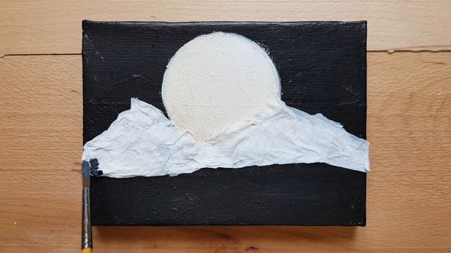 3D Moonlight Painting 🌙 | Acrylic Painting Techniques | Easy Art смотреть онлайн
