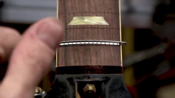 Установка ладов How to Install Frets on a Bound Fingerboard