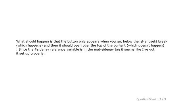 HTML : Angular Material: using mat-sidenav, cannot read property 'toggle' of undefined смотреть онлайн