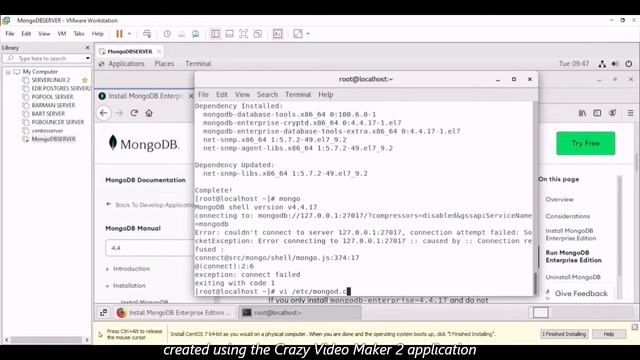MONGODB INSTALLATION IN CENTOS смотреть онлайн