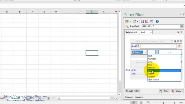 Quickly filter data by year/month/day/week/quarter in Excel смотреть онлайн
