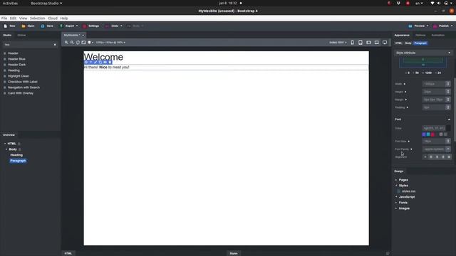 Bootstrap Studio - Adding Basic Content смотреть онлайн