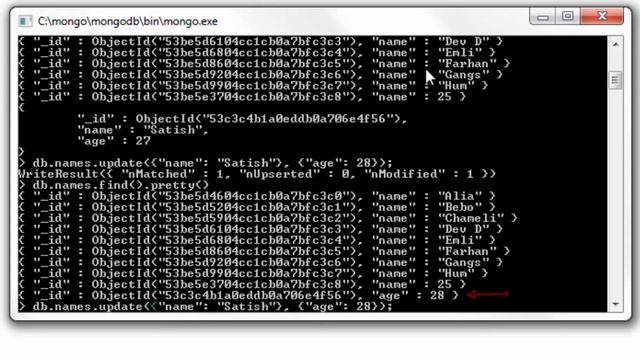 Update Method: MongoDB смотреть онлайн