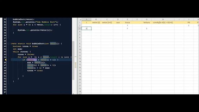 Vídeo aula JAVA: Ordenação - Bubble Sort Unicode смотреть онлайн